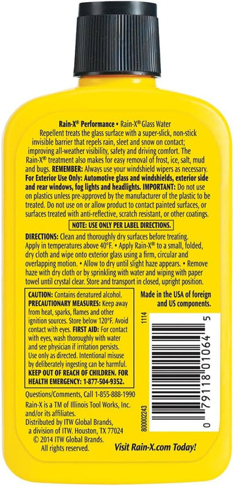 Rain-X 800002243 Exterior Glass Treatment To Dramatically Improve Wet Weather Driving Visibility, Squeeze Bottle, 7 Fl Oz (Pack of 1)