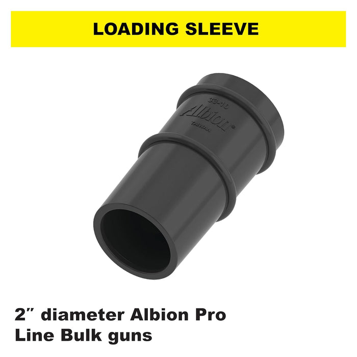 Albion Engineering Company 33-10 Loading Sleeve Flexible Rubber for 2" Barrel Guns, Black