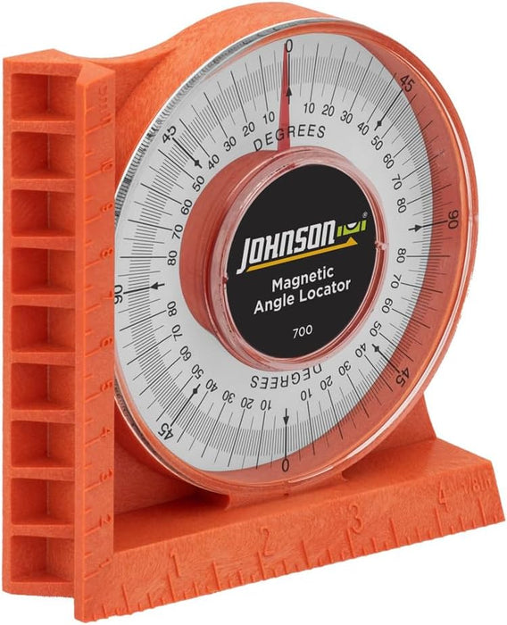Johnson Level & Tool 700 Magnetic Angle Locator, Orange, 1 Locator