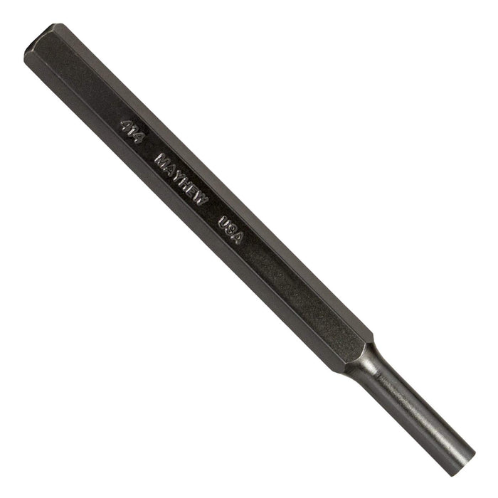 Mayhew Tools 21104 SAE Pin Punch, 7/32 x 1.25" Pin 5-1/2" OAL x 3/8" Body, Black Oxide Finish