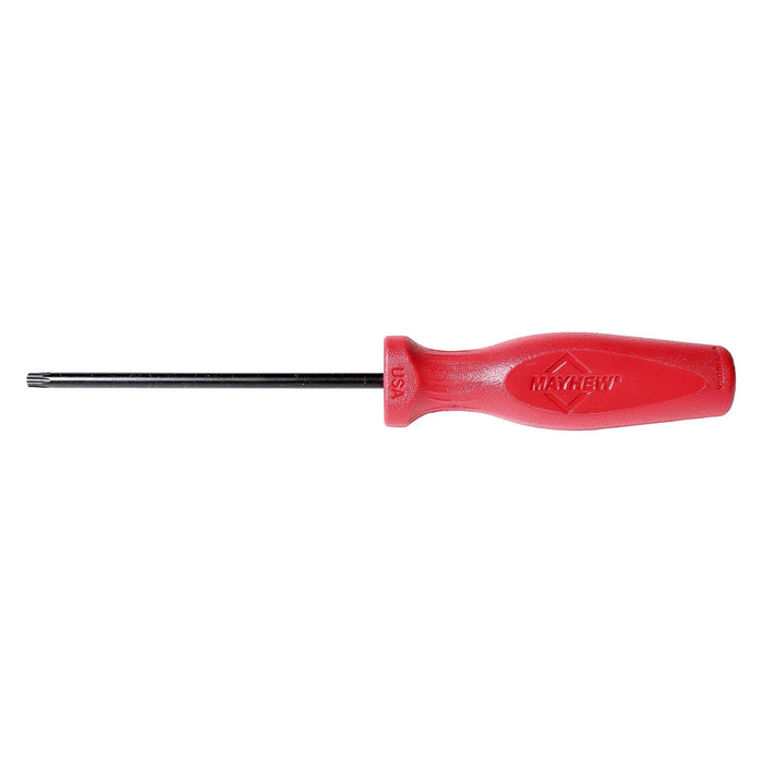 Mayhew Tools 27406 USA Torx Screwdriver, Red, T25 x 4-Inch