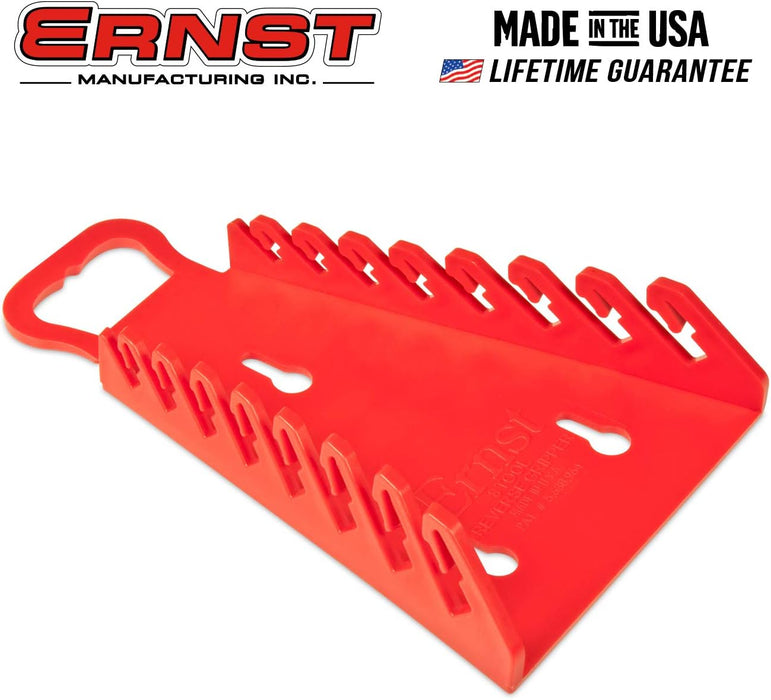 Ernst Manufacturing 5146-Red Gripper Reverse Wrench Organizer, 8 Tool, Red