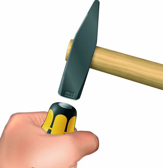 Wera 5018282001 932/6 Kraftform Plus Screwdriver Set and Rack, 6-Pieces