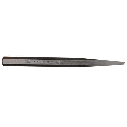 Mayhew Tools 10601 Diamond Point Chisel, 3/16", Black Oxide Finish
