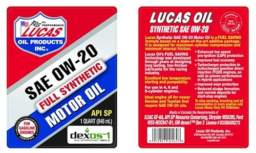 Lucas Oil 10564 Motor Oil 1 Quart