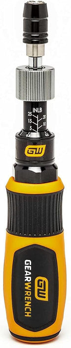 GEARWRENCH 89623 1/4" Drive Torque Screwdriver 5-25 in/lbs