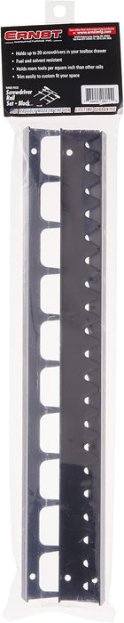 Ernst Screwdriver Rail Set, 20 Tool, Black, (6011-Black)
