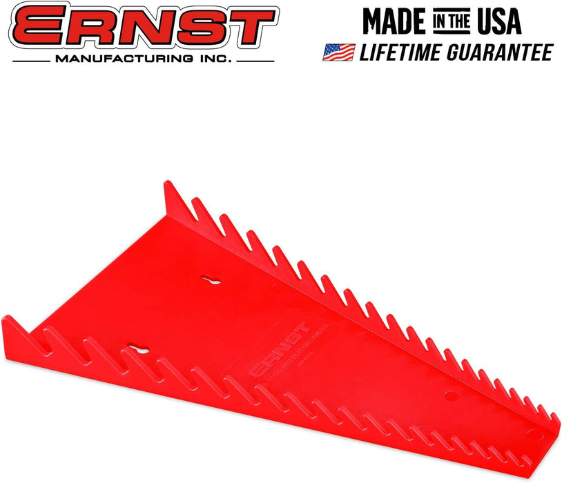 ERNST 5063 Standard 19 tool Wrench Organizer - Red