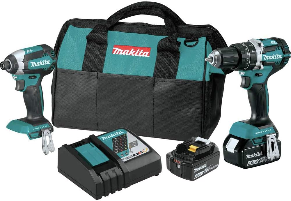 Makita XT269T 18V LXT Lithium-Ion Brushless Cordless 2-Pc. Combo Kit (5.0Ah) Kit Only