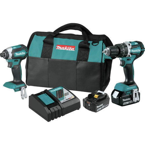 Makita XT269T 18V LXT Lithium-Ion Brushless Cordless 2-Pc. Combo Kit (5.0Ah) Kit Only