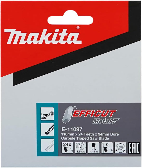 Makita E-11106 4-5/16" 24T Max Efficiency CERMET-Tipped Cutter Blade, Rebar and Steel Rods