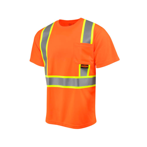 Radians Standard Safety Shirt, Hi-Vis Orange, 3X-Large