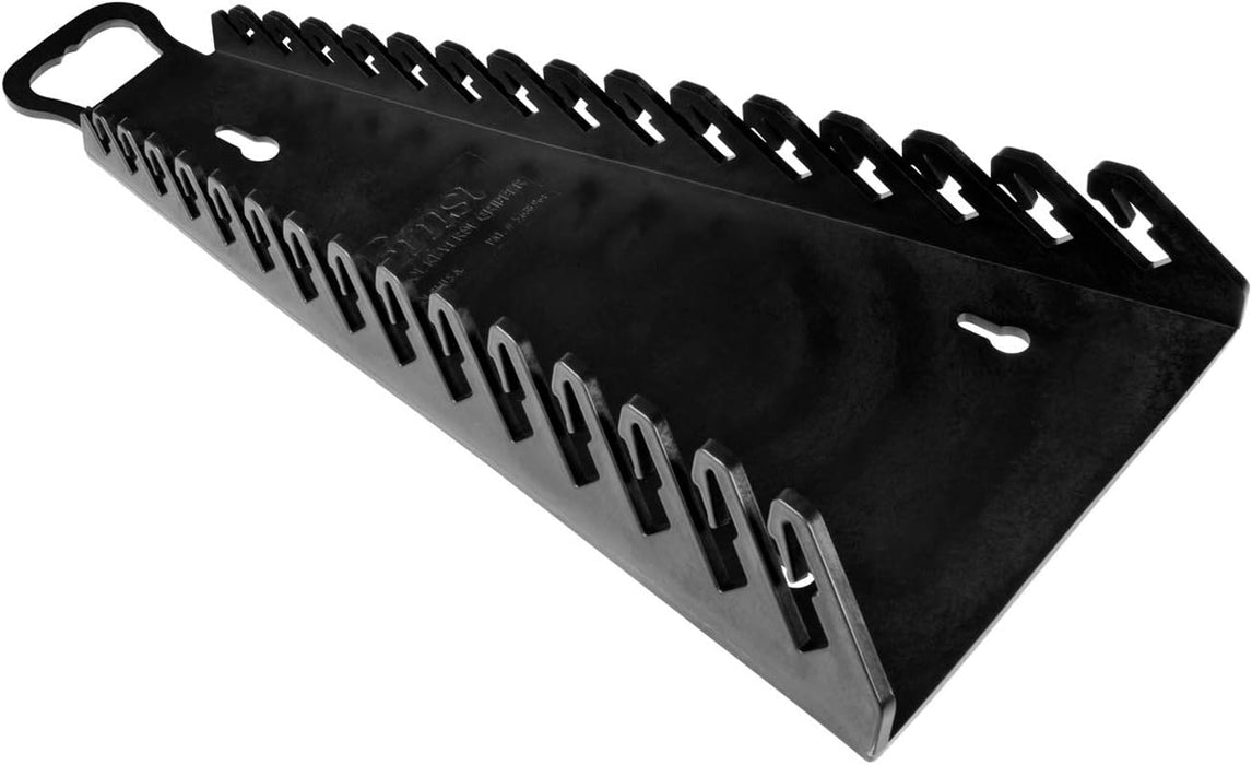 Ernst Manufacturing 5189 15-Wrench Reverse Gripper Portable Wrench Organization - Durable Flexible Grip, Fits 1/4" to 1 1/8" & 6-20 mm, Black