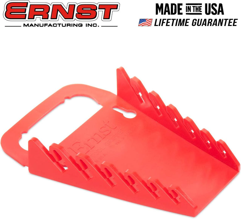 Ernst Manufacturing 5044-Red Gripper Wrench Organizer, 6 Tool, Red