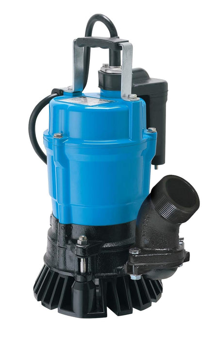Tsurumi Pump HSE2.4S Submersible Trash Pump, Auto Relay Switch 1/2 HP 115V 2 in Discharge Dewatering Applications, 53 GPM / 3180 GPH