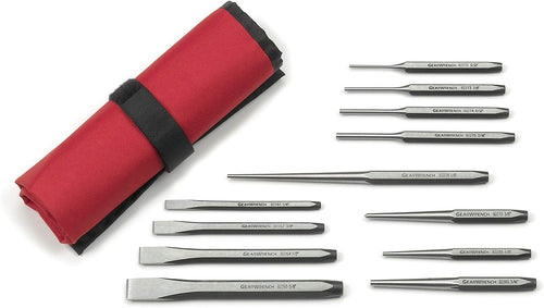 GEARWRENCH 12 Piece Punch and Chisel Chrome Set | 82305