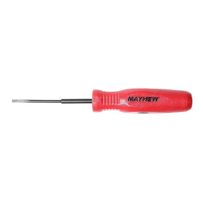 Mayhew Tools 31302 Micro Screwdriver, 3/32" x 2-1/2", Red Slotted