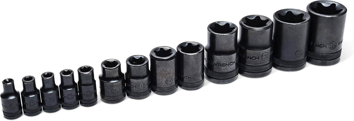 GEARWRENCH 89087 49 Piece 1/4", 3/8", 1/2" Drive Torx Bit Socket Master Set