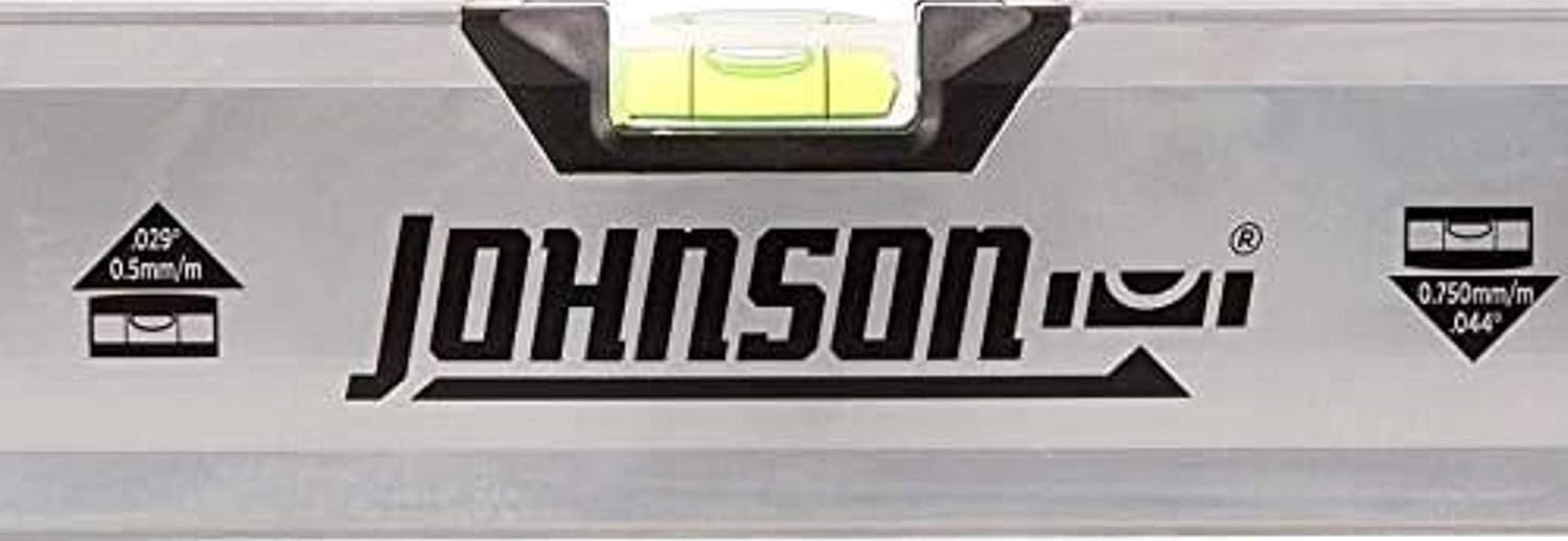 Johnson 1721-4800 Magnetic Aluminum Box Level, 48", Orange