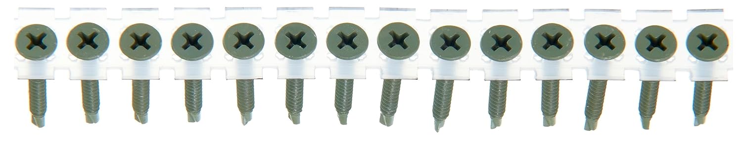 Senco 06C125WK 6-Gauge 1-1/4 in. Collated Drywall to Heavy Steel Screws (Pack of 1000)
