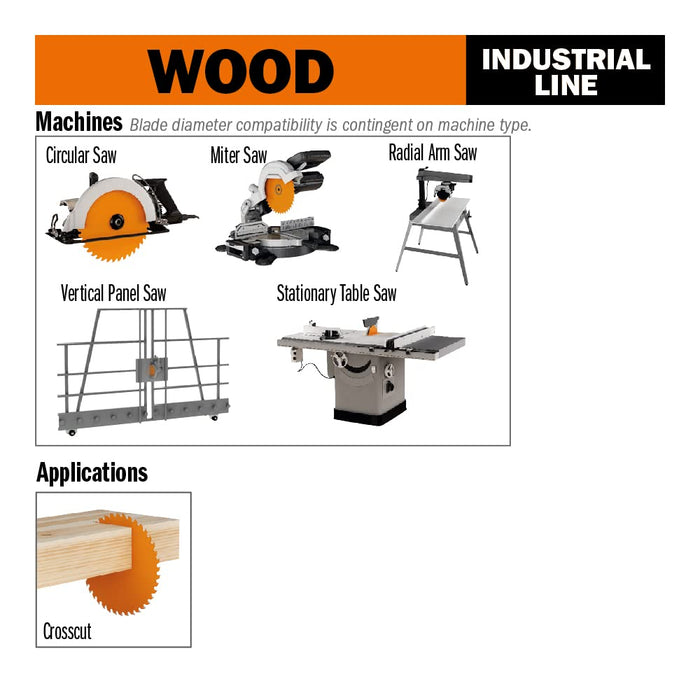 CMT Orange Tools 285.760.48H FINE FINISH 160x0.086”/0.063”x20mm T=48 ATB