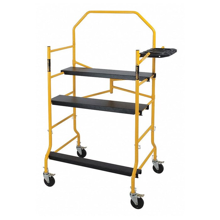 Metaltech I-IMIS Job Site Series 6-3/8' x 4' x 2-1/2' Scaffold, 900 Lb. Load Capacity