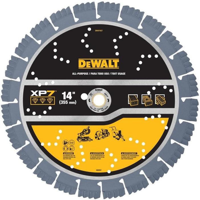 DEWALT (DW47427) Diamond Blade, All Purpose, Segmented XP7, 14 in.