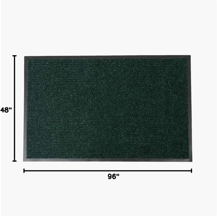 Notrax 109 Brush Step Carpeted Indoor/Outdoor Entrance Mat for Home or Office, 4' X 8', Absorbent Slip Resistant Heavy Duty Entry Mat, Hunter Green, 109S0048GN 4' x 8' (Rectangular)