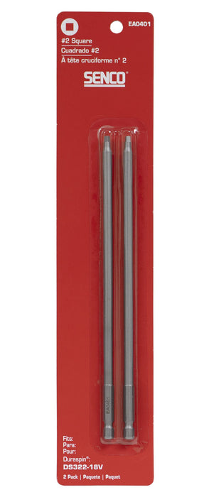 Senco EA0401 #2 Square Bits for DuraSpin Auto-Feed Screw Systems (Pack of 2)