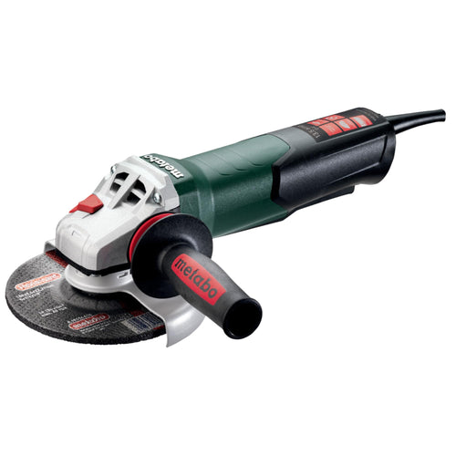 Metabo 6-Inch Angle Grinder | 13.5 Amp | 9,600 RPM | Electronics | Non-locking Paddle Switch | WEP 15-150 Quick