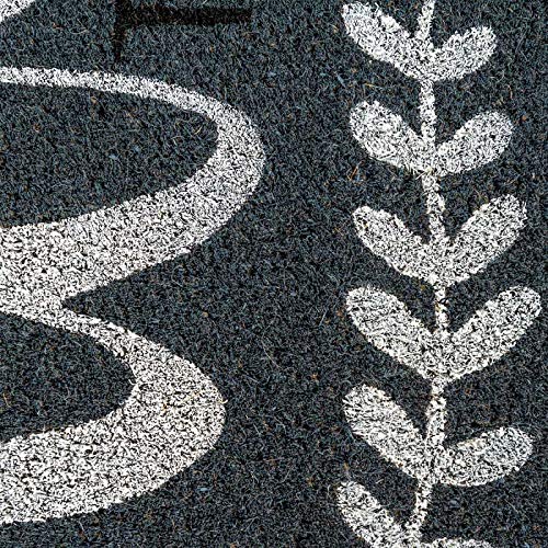 Notrax | C12S1830OH | NoTrax, Welcome to Our Home, Vinyl-Backed Natural Coir Doormat, Entry Mat for Indoor or Outdoor Use, 18"x30", C12 (C12S1830OH)