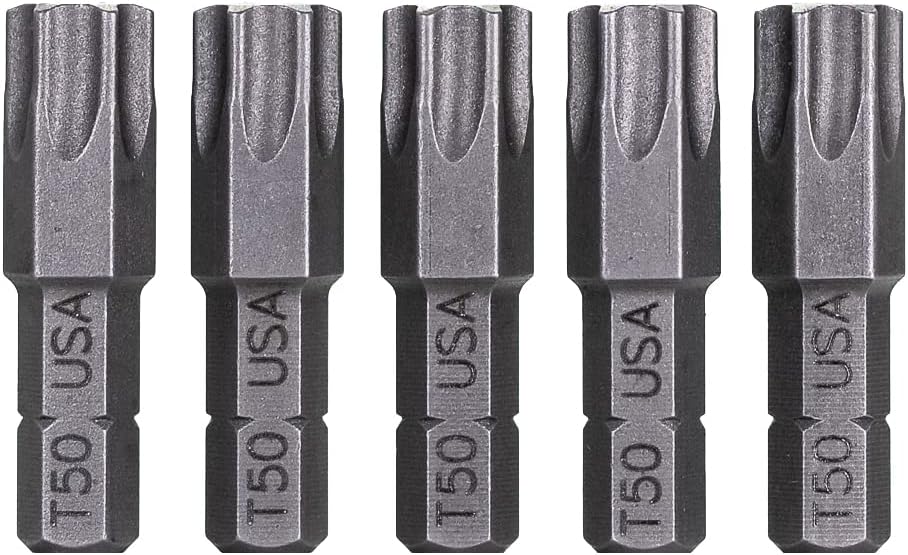 Mayhew Tools 18802-5 USA Torx Insert Bit, T50 x 1" (Pack of 5)