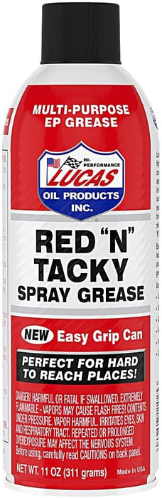 Lucas Oil 10025 Red N Tacky Aerosol Spray, 11 Ounce (Pack of 4)