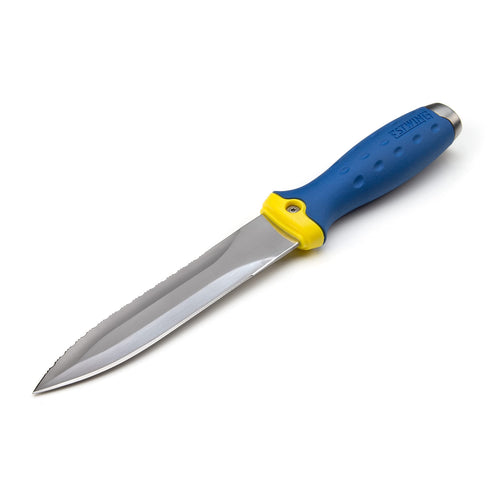 Estwing 42454 5.5-inch Fixed Blade Double-Edged Duct Knife, Serrated Edge, Steel Pommel Cap, Cuts and Forms Mineral Wool Insulation, Duct Board, and Flexible Ducting
