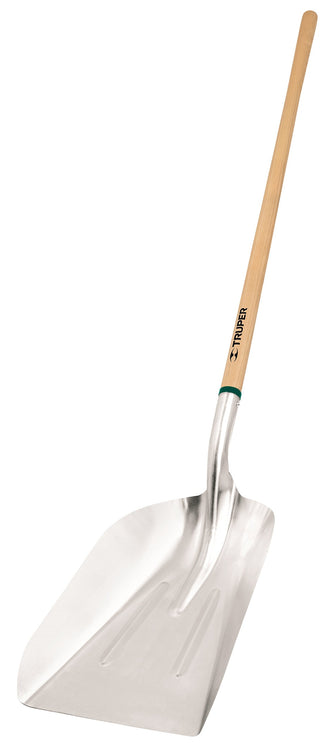 Truper 33052 Tru Tough Aluminum Scoop No.12, Long Handle, 48-Inch