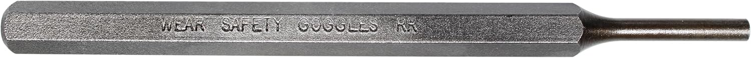 Mayhew Tools 71003 SAE Pin Punch, 5/32 x 1" Pin, 5" OAL x 5/16" Body, Shot Blast Finish
