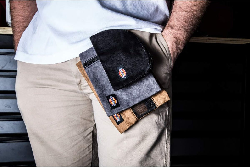 Dickies 57018 Set of 3 Small Canvas Utility Pouches, Zippered, for Organizing Small Tools and Fasteners