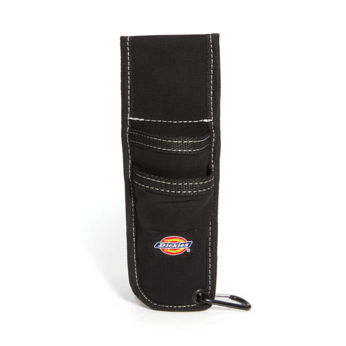 Dickies 57064 Utility Knife Sheath for Belt, Durable Canvas with PVC Cut-Resistant Sheath Lining, 2-inch Belt Loop, Black
