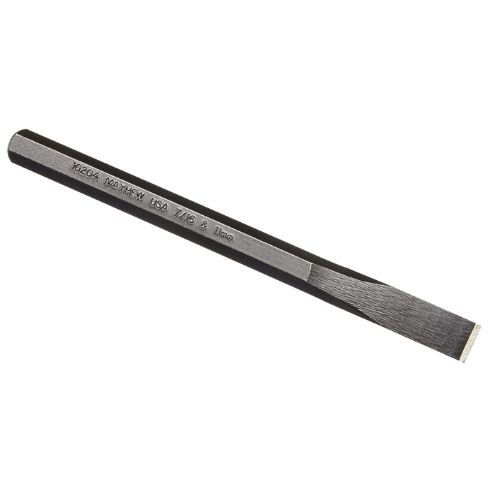 Mayhew Tools 10204 Cold Chisel, 7/16" - 11 mm x 6-1/2", Black Oxide Finish