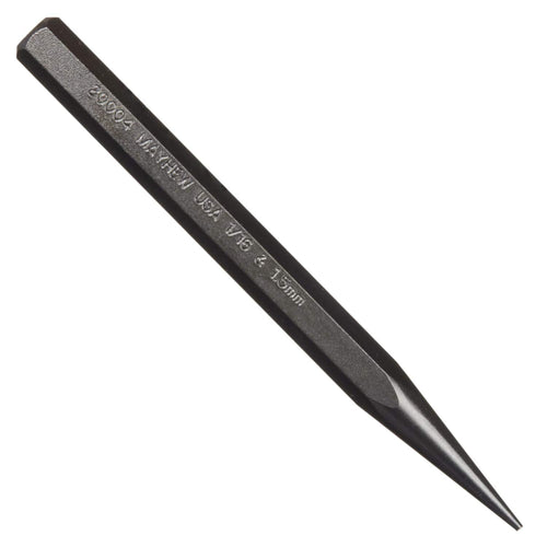 Mayhew Pro 20004 1/16-Inch Black Oxide Solid Punch, 1/16" - 1.5 mm x 5" Metric