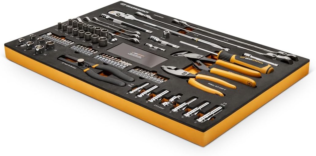 Gearwrench 82 Piece 120XP Automotive Tool Set in Foam Storage Tray | GWMSMBS02