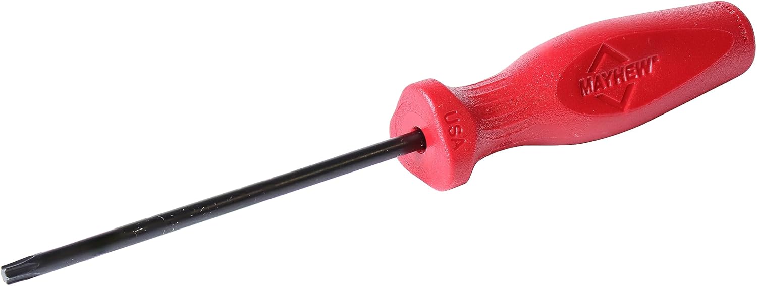 Mayhew Tools 27406 USA Torx Screwdriver, Red, T25 x 4-Inch