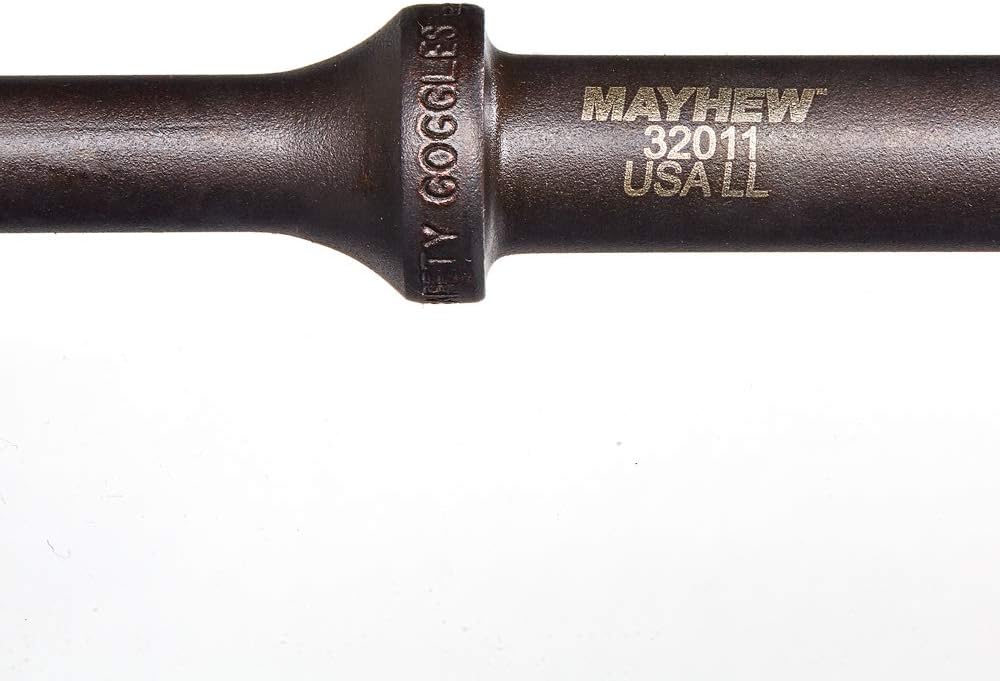 Mayhew Tools 32011HT Pneumatic Taper Punch, 3/8" x 18" Hang Tag, Black Oxide Finish