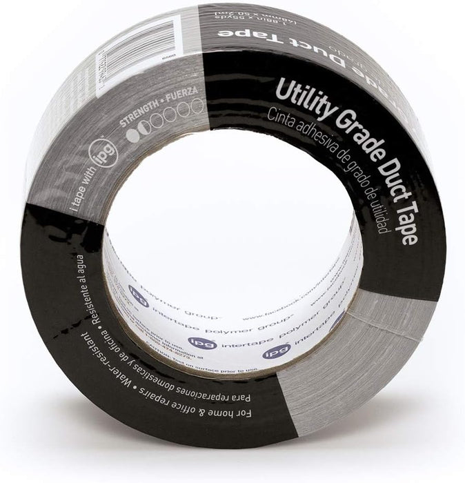 IPG 6560 Utility Grade Duct Tape 1.88" x 55 yd, Silver (Single Roll)