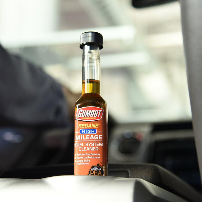 Gumout 510023 Regane High Mileage Fuel System Cleaner, 6 Fl Oz (Pack of 1)