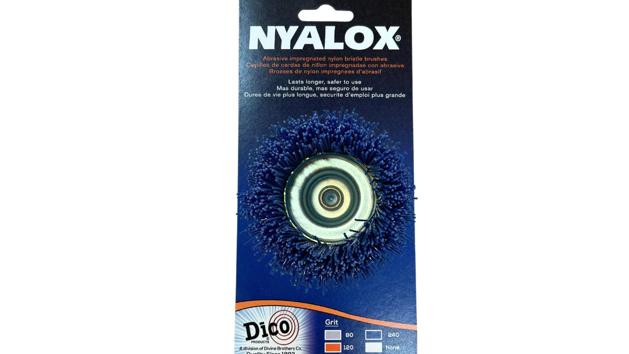 Dico 541-786-21/2 Nyalox Cup Brush 21/2-Inch Blue 240 Grit