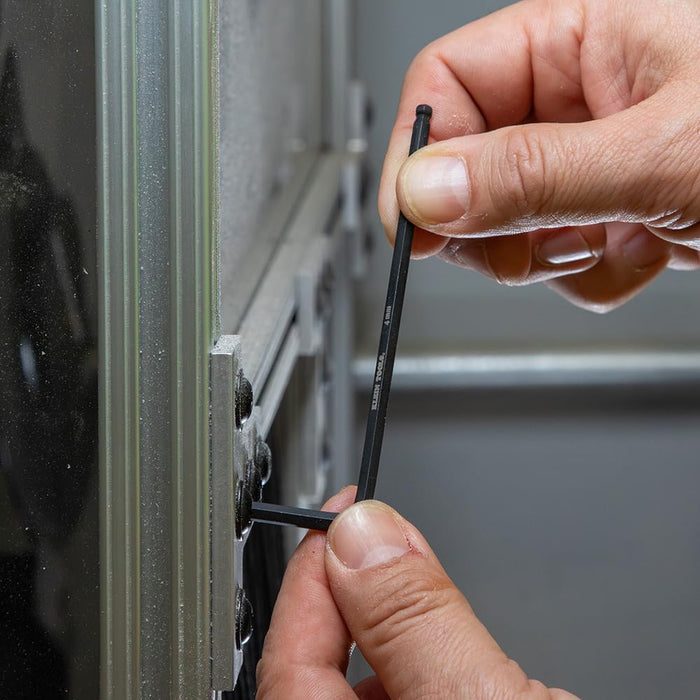 Klein Tools BLS22H Long Ball-End Hex Key Set with Handle, SAE and Metric, 22-Piece