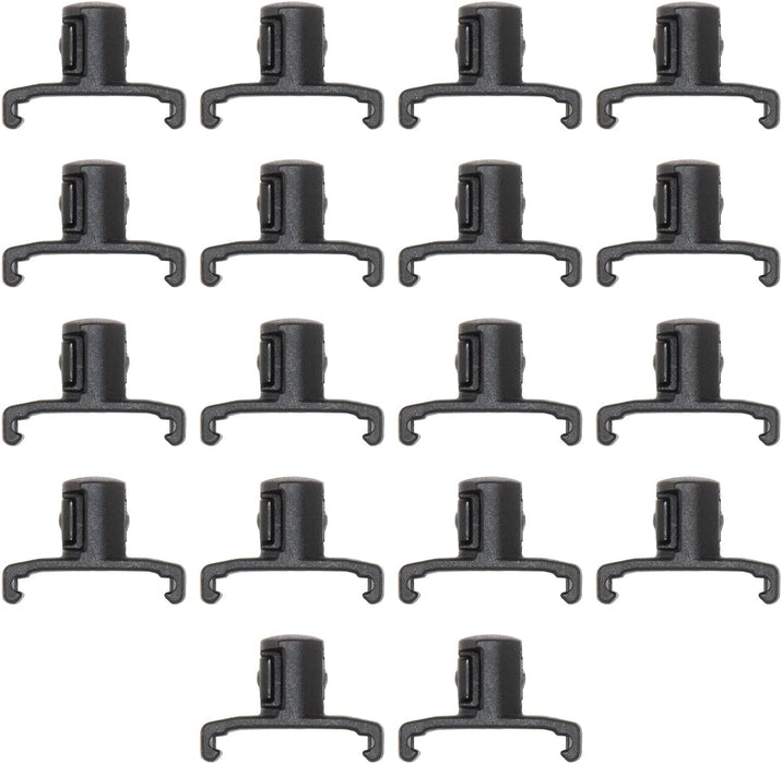 Ernst Manufacturing 3/8-Inch Dura-Pro Twist Lock Socket Clips, 15-Pack, Black - 8441