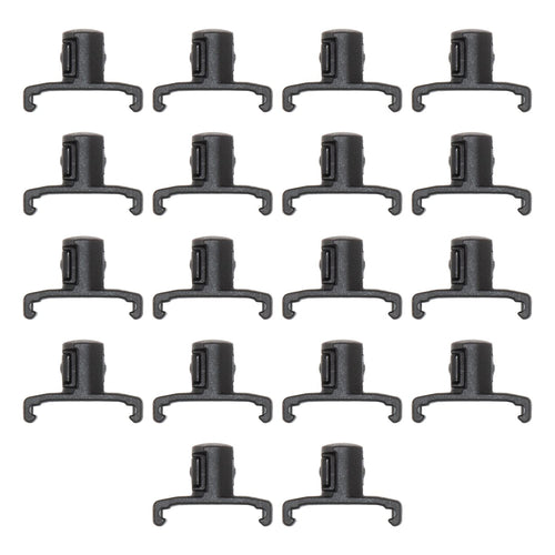Ernst Manufacturing 3/8-Inch Dura-Pro Twist Lock Socket Clips, 15-Pack, Black - 8441