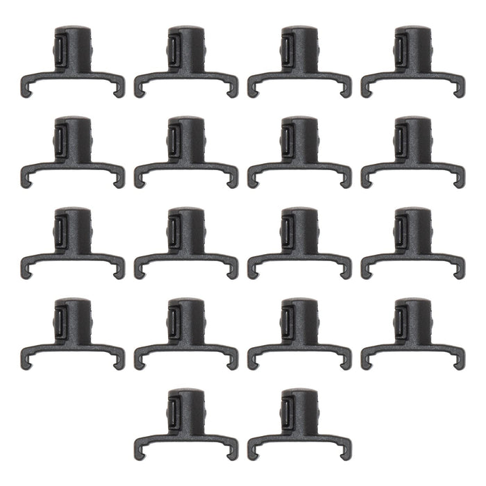 Ernst Manufacturing 3/8-Inch Dura-Pro Twist Lock Socket Clips, 15-Pack, Black - 8441